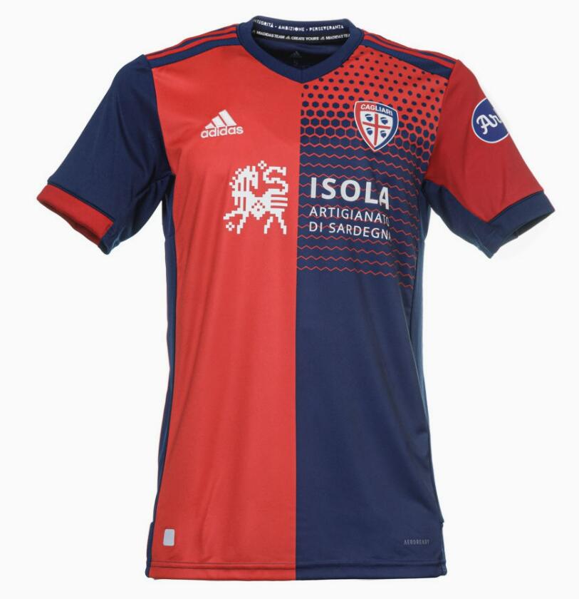 2021/22 Cagliari Calcio Home Kit Soccer Jersey